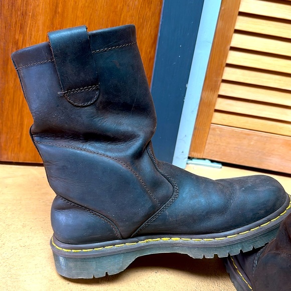 Dr. Martens Mens Industrial Wellington Browqn Leather Boot US Sz 8 M 10296 - Picture 8 of 9
